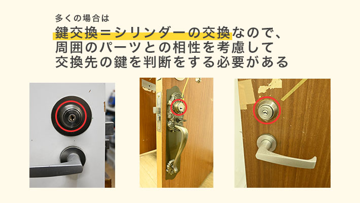 鍵交換は「シリンダー交換」
