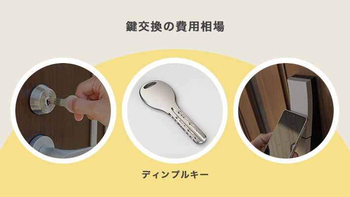 ディンプルキーの交換費用紹介