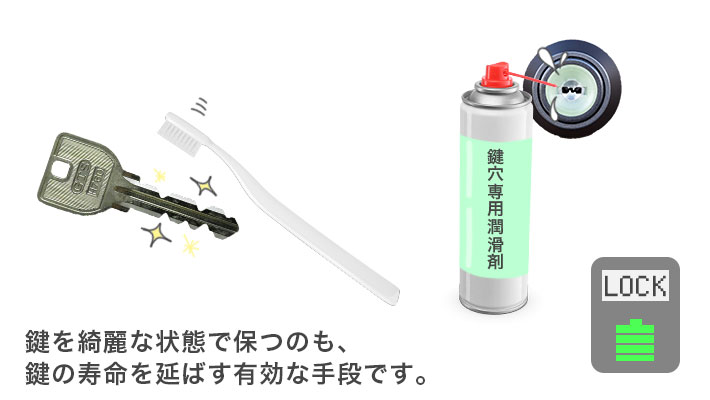 鍵のメンテナンス